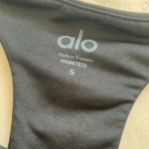 ALO Yoga Black Sports Bra - Picture 2 of 3